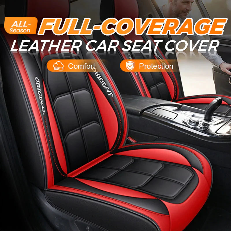 🔥2026 Hot Sale 48% RABATT 🔥Premium skinnsetetrekk foran – Universal passform for sedaner. SUV-er og lastebiler