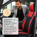 🔥2026 Hot Sale 48% RABATT 🔥Premium skinnsetetrekk foran – Universal passform for sedaner. SUV-er og lastebiler