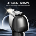 Effektiv. oppladbar barbermaskin med folie for menn