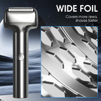 Effektiv. oppladbar barbermaskin med folie for menn