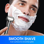 Effektiv. oppladbar barbermaskin med folie for menn