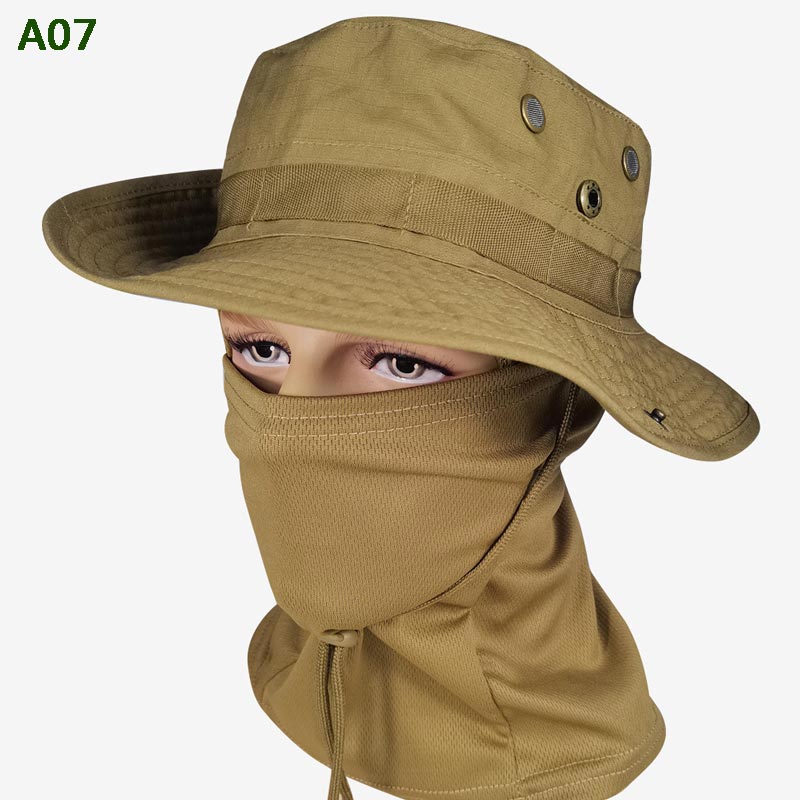 🔥💥2-i-1 fiskehatt og kamuflasjemaske