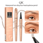 3D Microblading Øyenbrynspenn med 4 Gaffeltipper (2 stk)