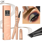 3D Microblading Øyenbrynspenn med 4 Gaffeltipper (2 stk)
