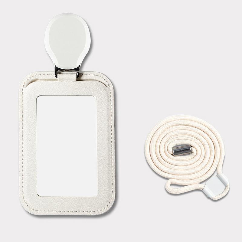 💥💥60% RABATT NÅ! 🪪🖇️Innfellbar ID-holder med bånd – 360° metalldreiebakke. 32 cm tau og sikkerhetslås 🛡️