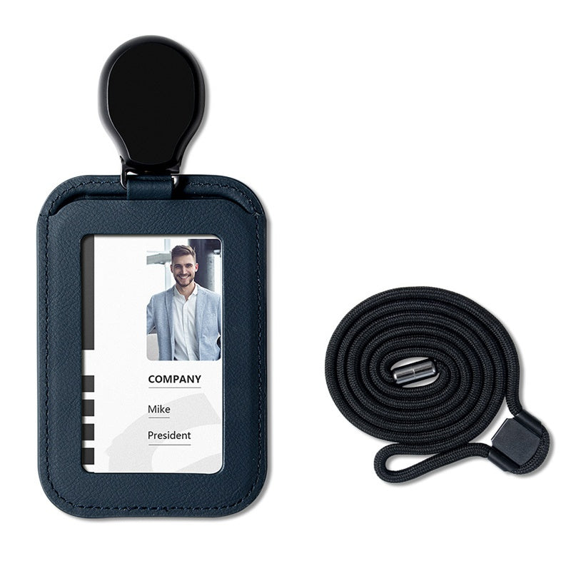 💥💥60% RABATT NÅ! 🪪🖇️Innfellbar ID-holder med bånd – 360° metalldreiebakke. 32 cm tau og sikkerhetslås 🛡️