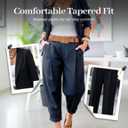 🥳2026 TOPPSALG🥳💞Over 50 000 solgt!🎀💫 50 % RABATT! Sett med smalere bukser og blazer for damer – Åpen front. avslappet passform. Nøytrale farger som passer til alt. Uanstrengt eleganse for enhver anledning. 🛡️🕊️